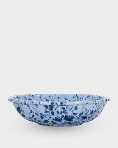 Speckled Serving Bowl in Blue