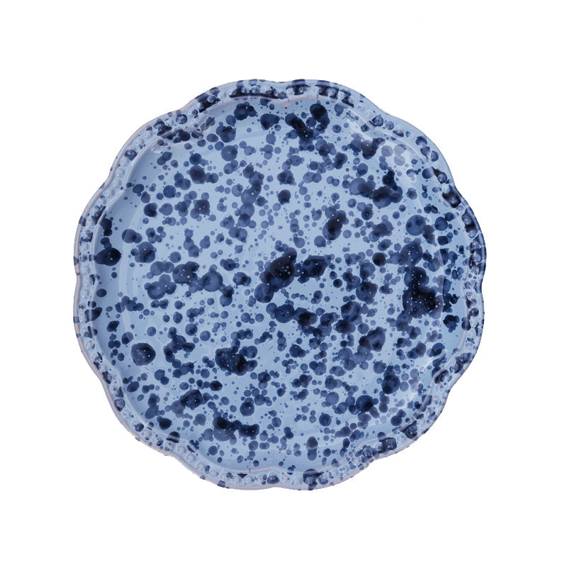 CABANA - Speckled Dessert Plate in Blue