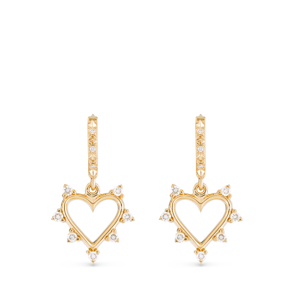 Open Heart Earrings