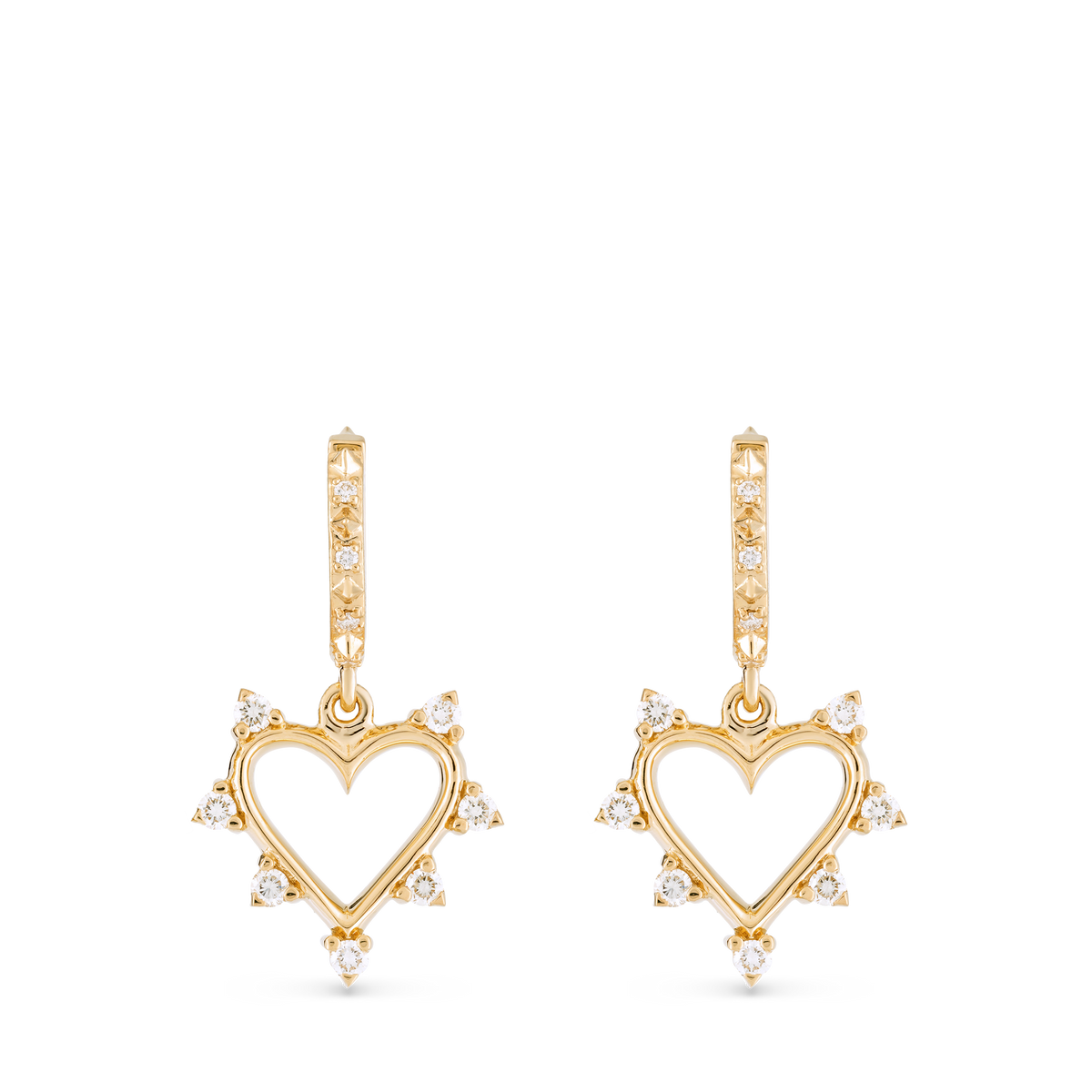 Open Heart Earrings
