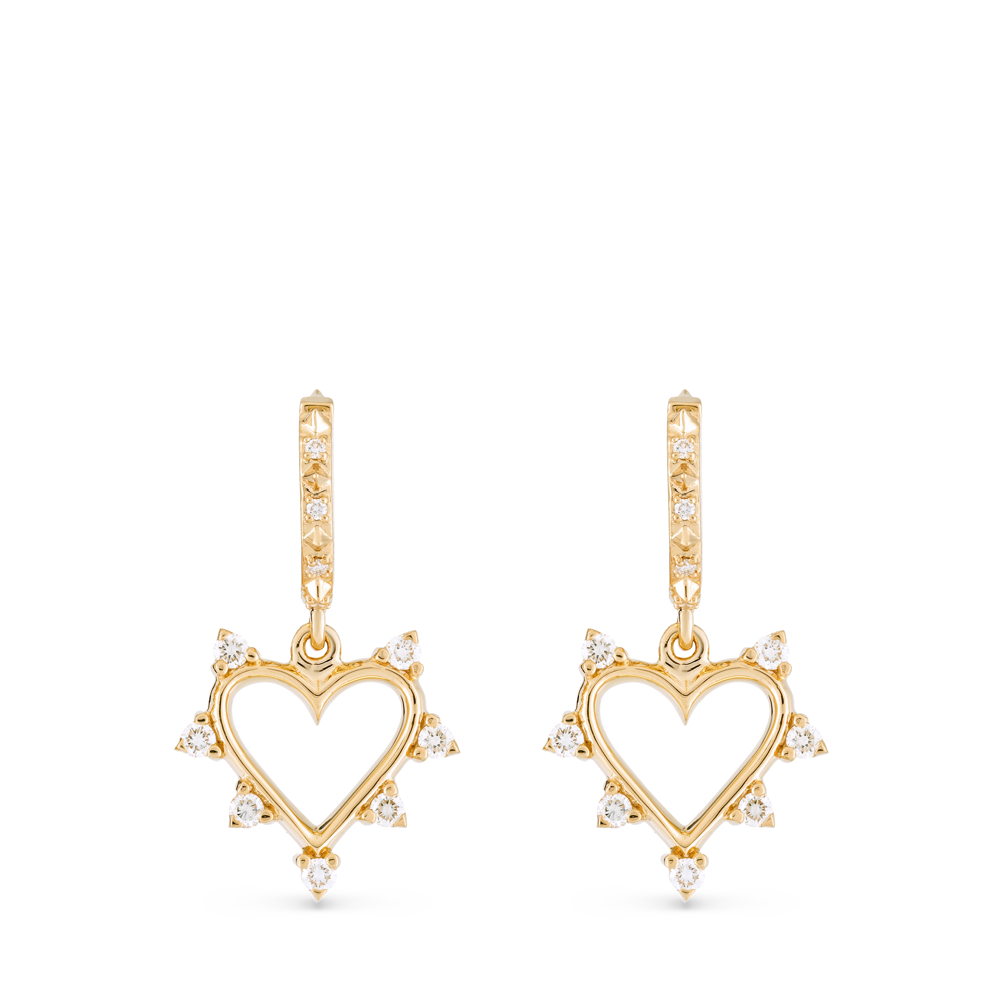 Open Heart Earrings