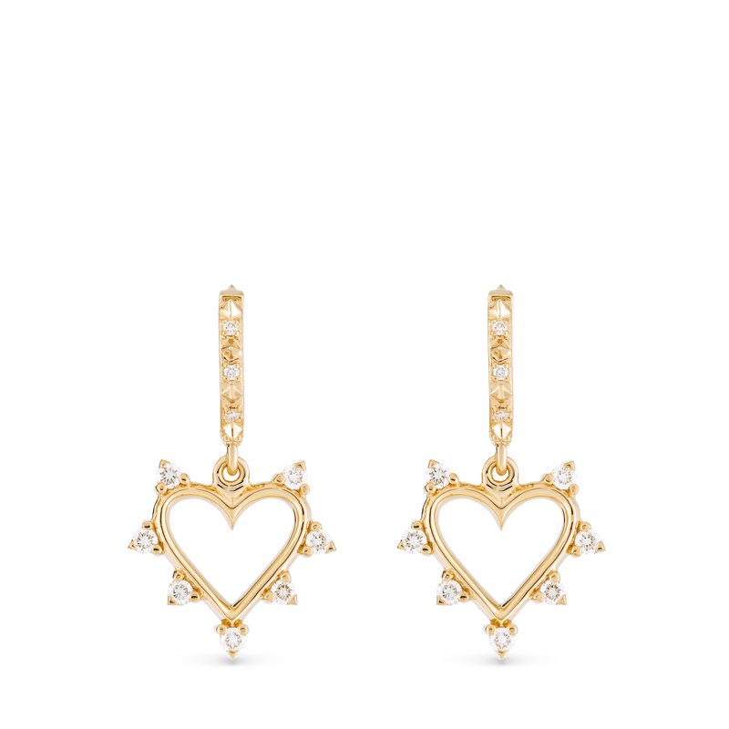 Open Heart Earrings