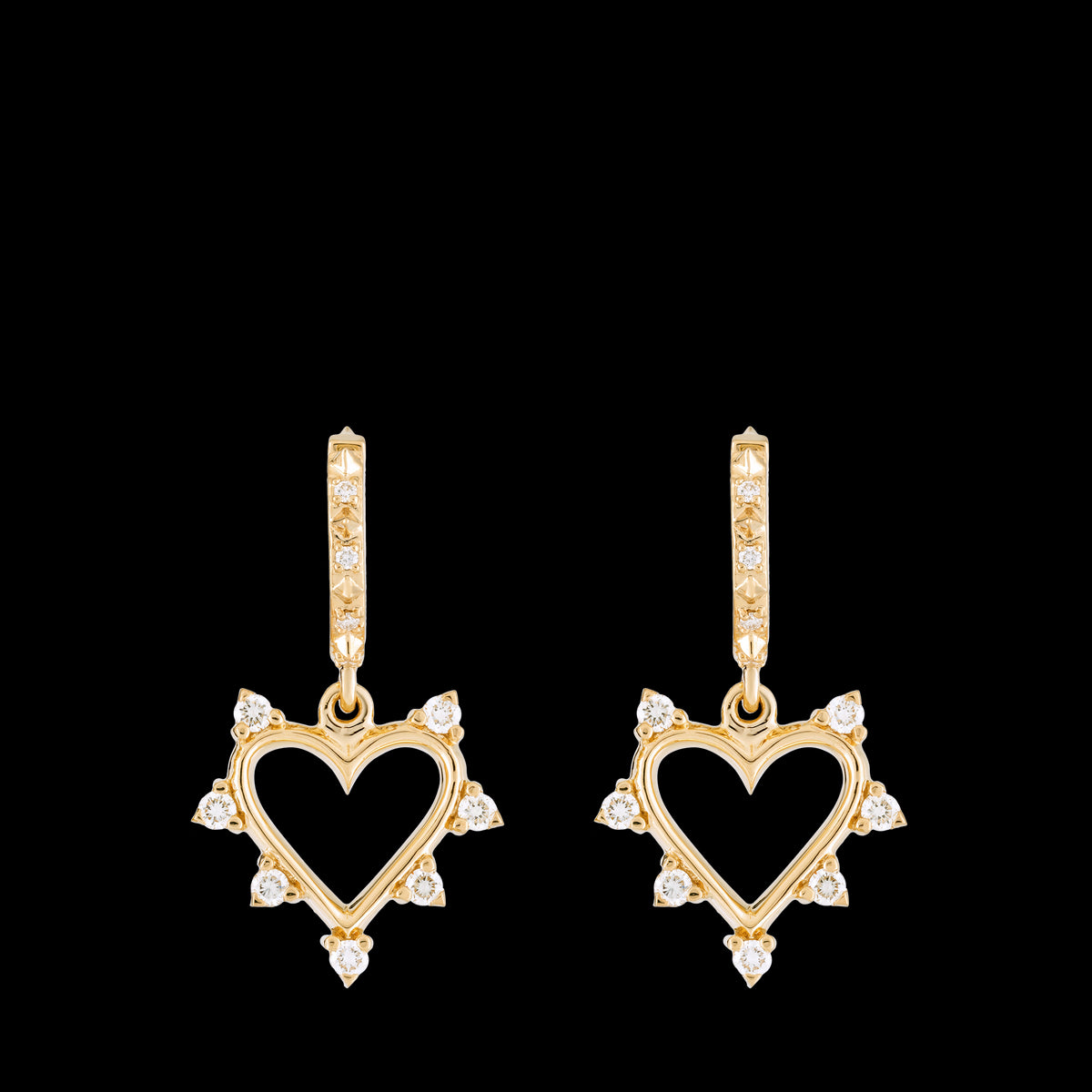 Open Heart Earrings