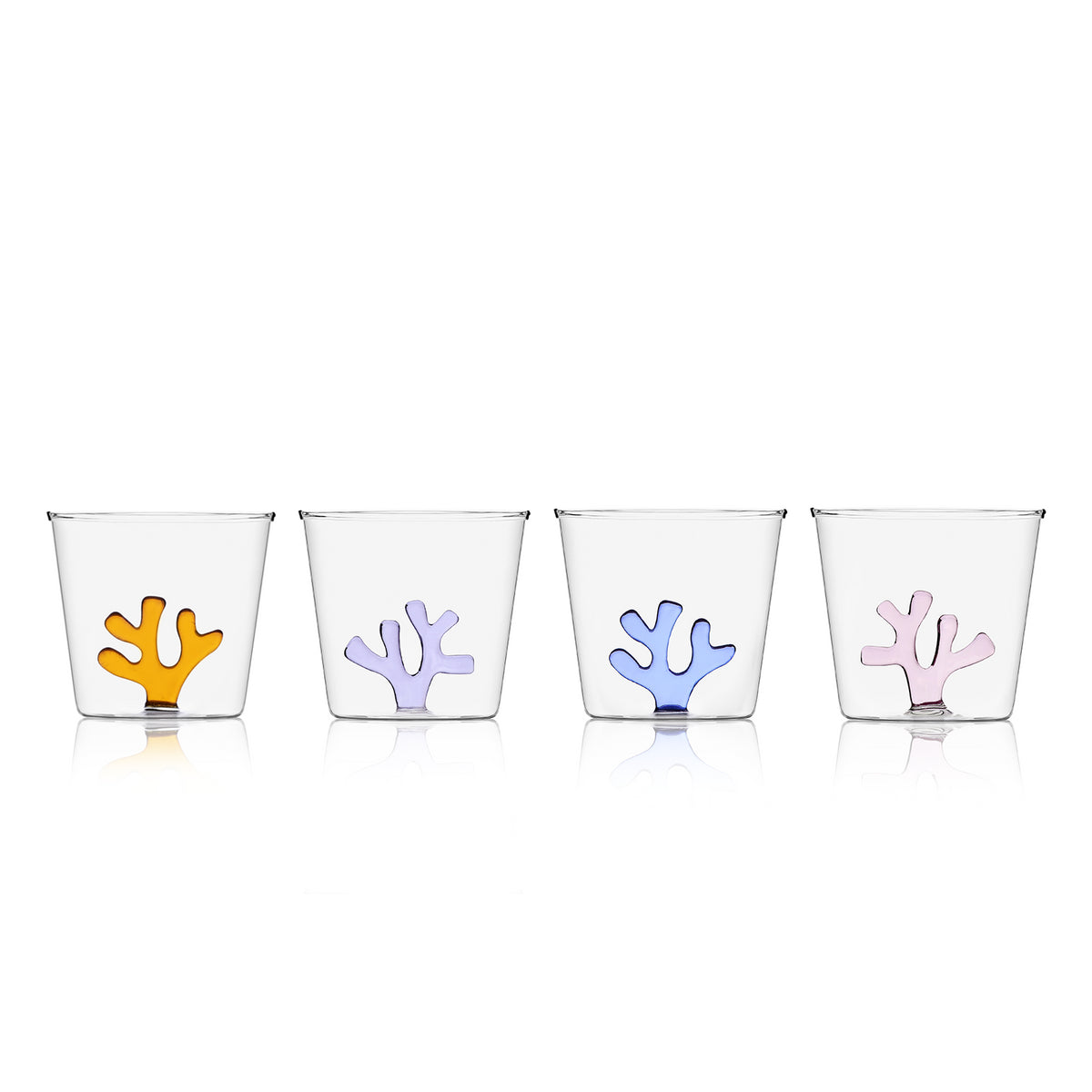 Whimsical Tumbler Glasses, Set of 4