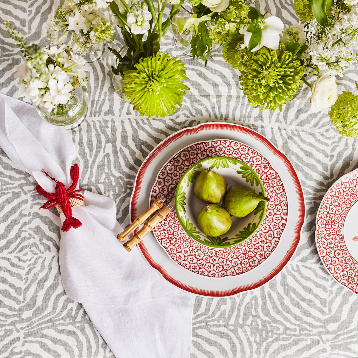 Zebra Grey Tablecloth