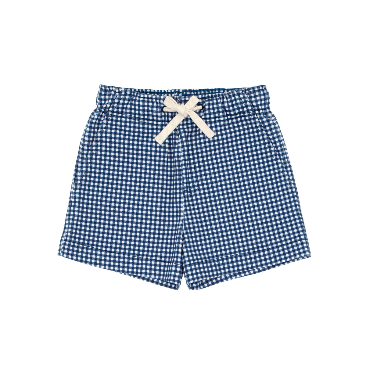 Swoon Baby Watercolor Gingham Boy Swim Shorts Style 22-18