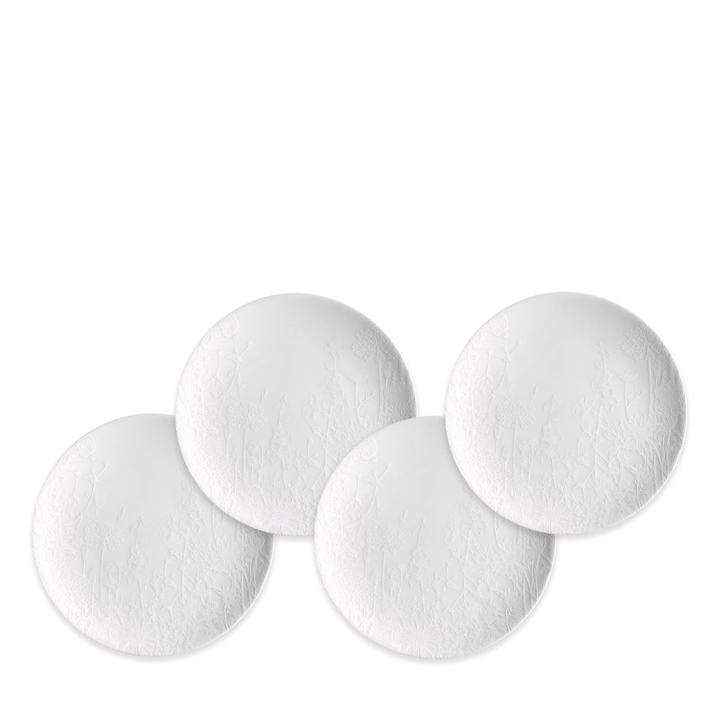 Summer White Canapé Plates Boxed Set/4 - Caskata