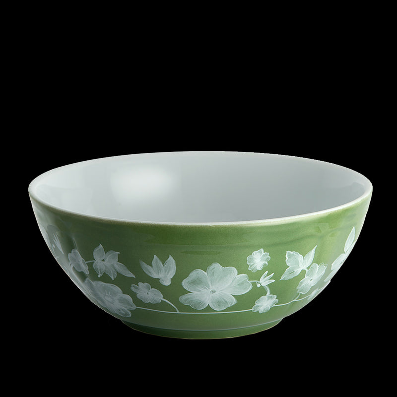 Ginori Floral Bowl Green