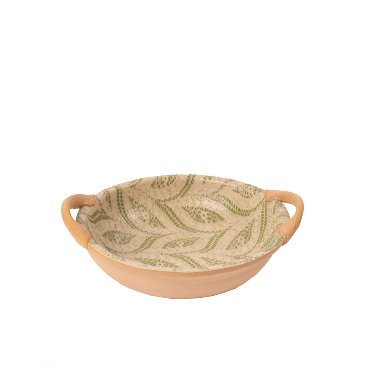 Ceramic Bowl with Handles, Citrus