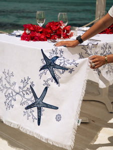 Blue Corallo Tablecloth