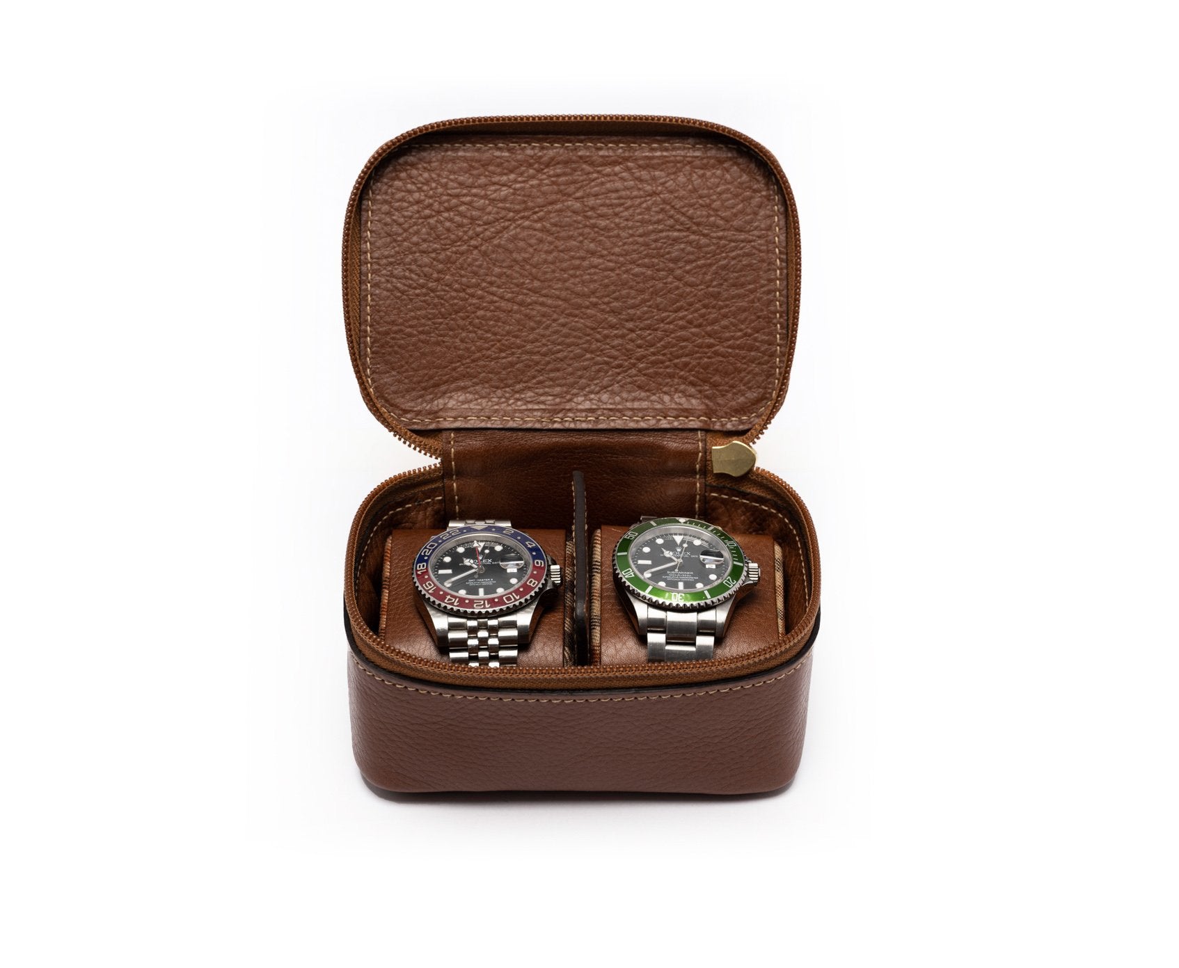 Travel Watch Case No. 257 | Vintage Chestnut Leather