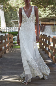 Tati B Hand Embroidered Gown