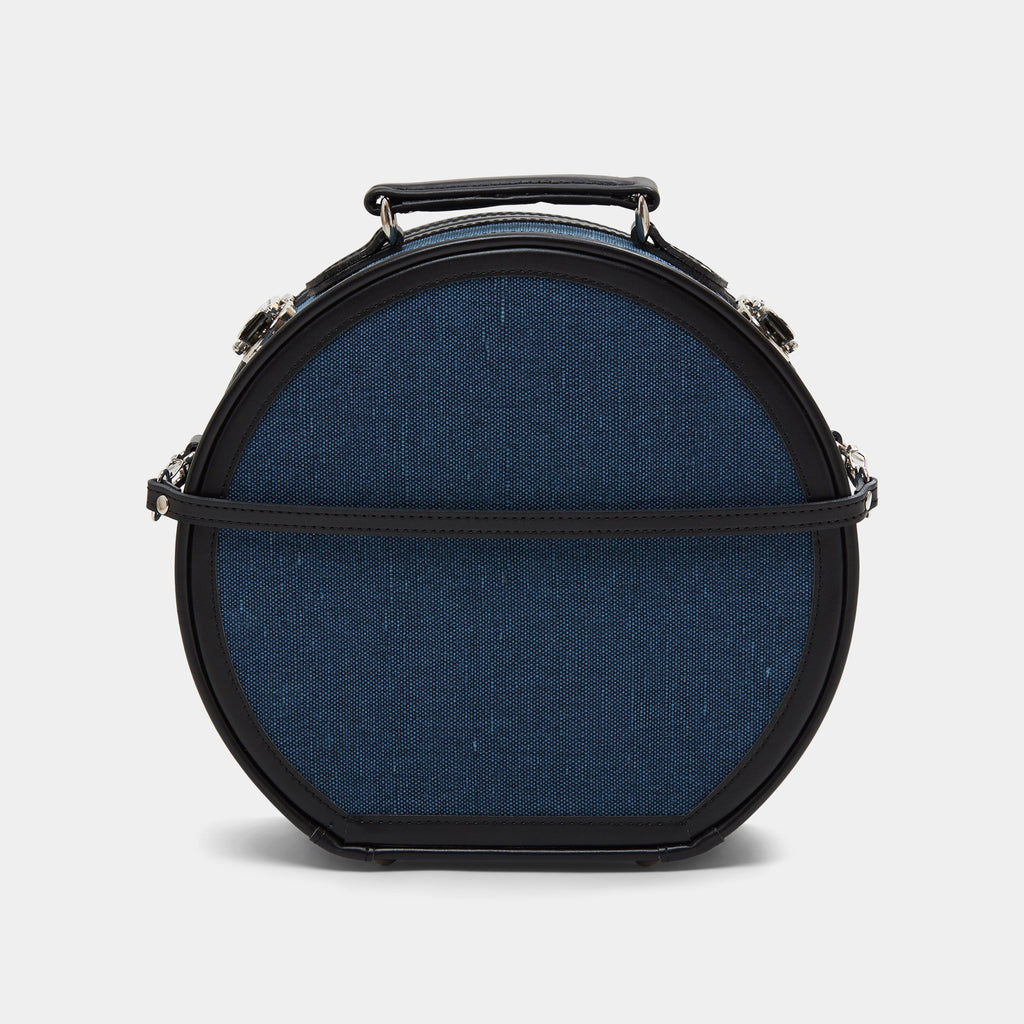 The Editor in Navy Hatbox Small