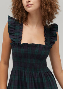 Gabriella is 5' 9.5" and wears a size XS in the Blackwatch Tartan color: Blackwatch Tartan