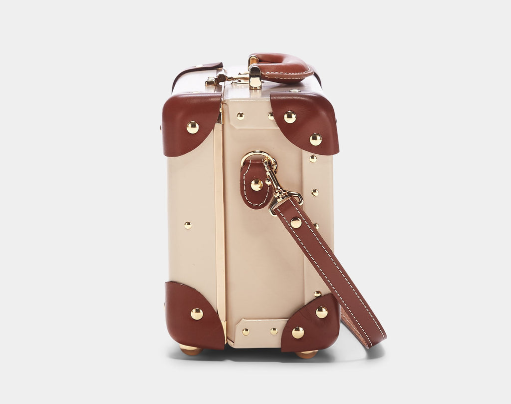 The Cream Diplomat Carryon  Modern Vintage Style Luxury Luggage –  Steamline Luggage