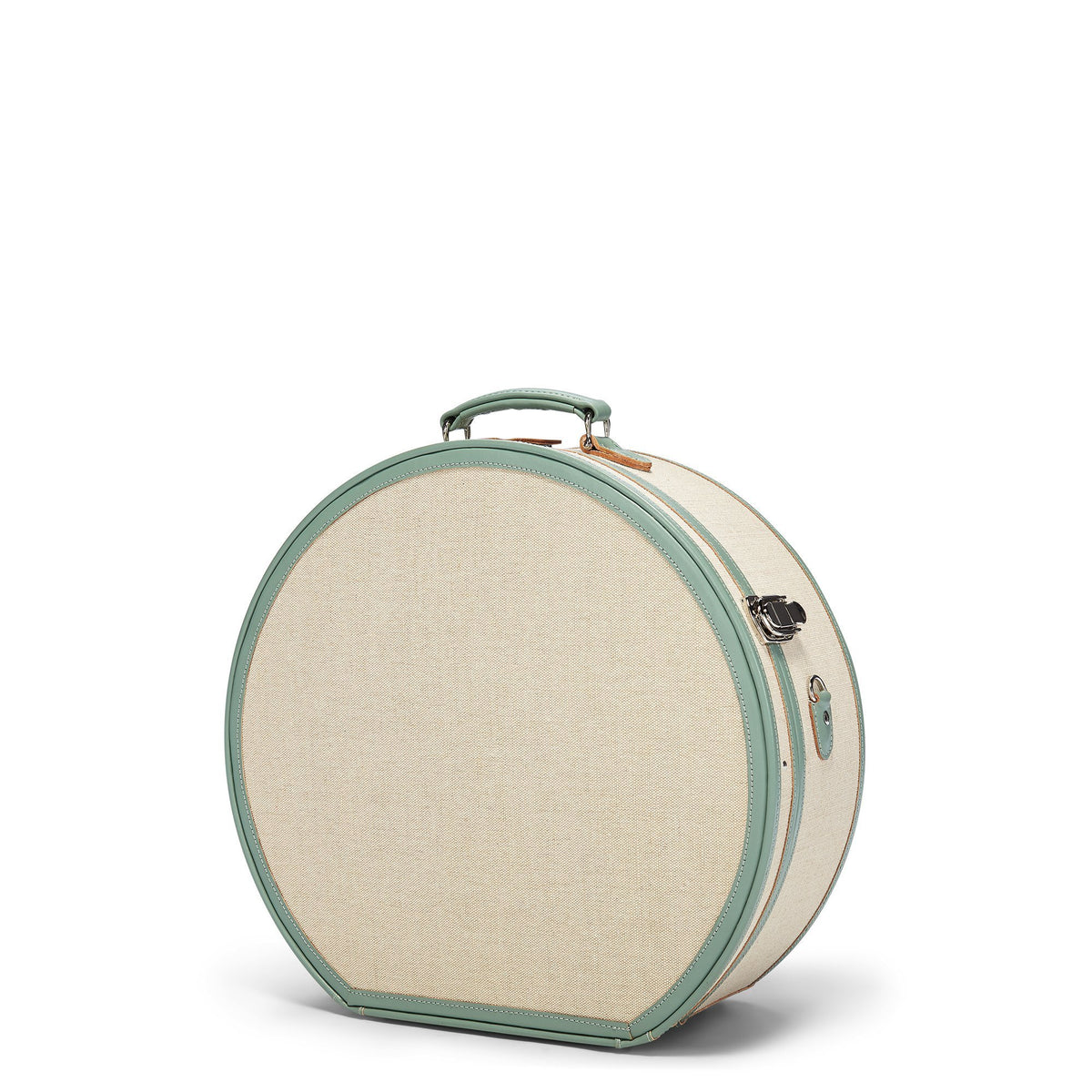 The Editor Hatbox Deluxe in Seagreen - Hat Box Luggage - Exterior Front