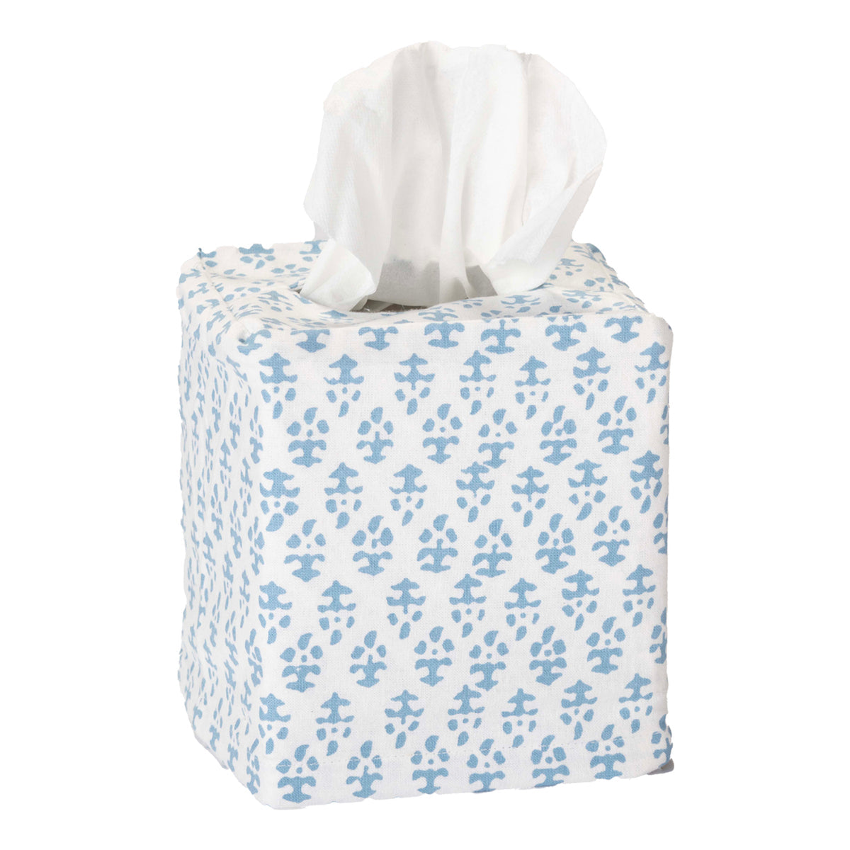 Batik Tissue Box Cover - Blue