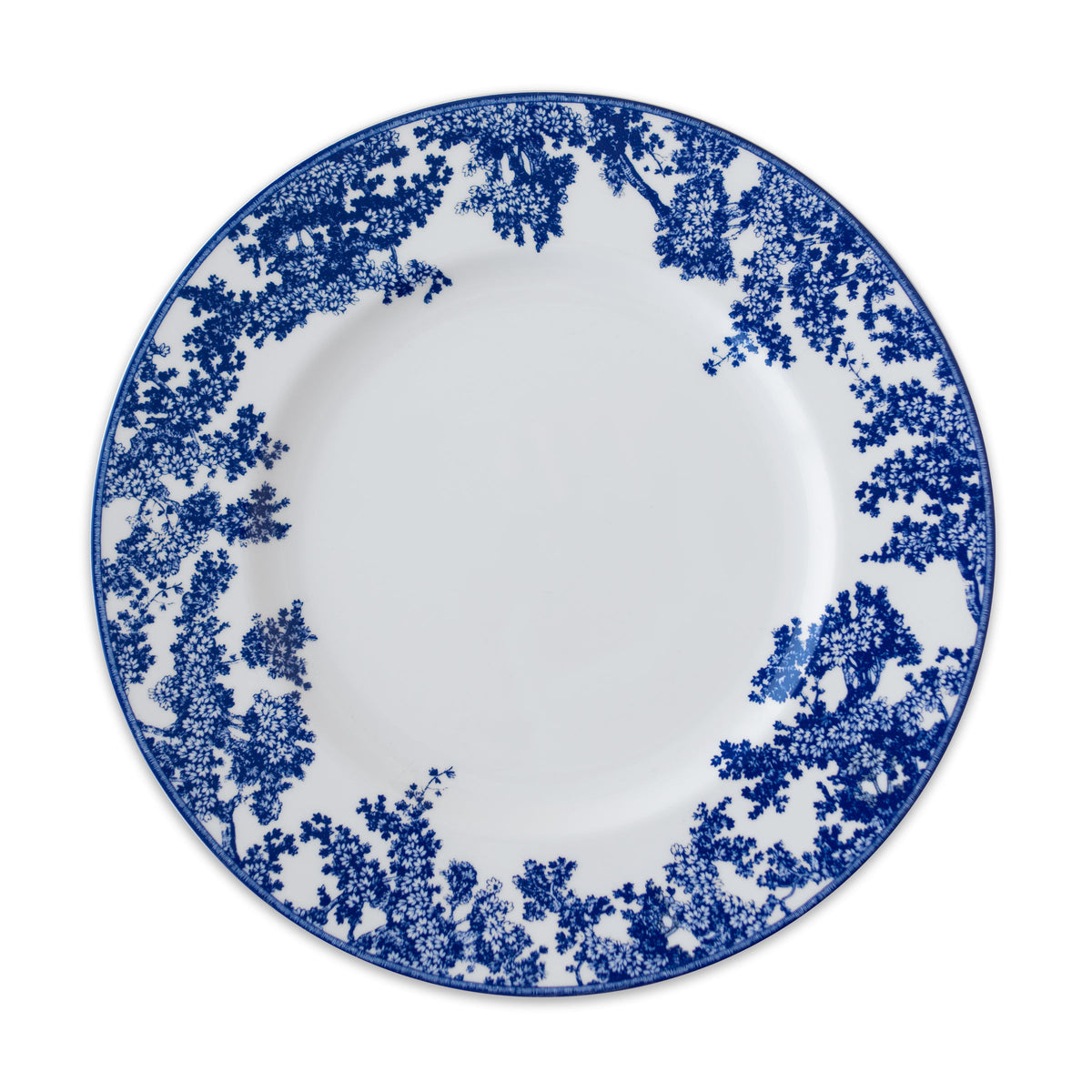 Toile Tales Rimmed Dinner Plate - Caskata
