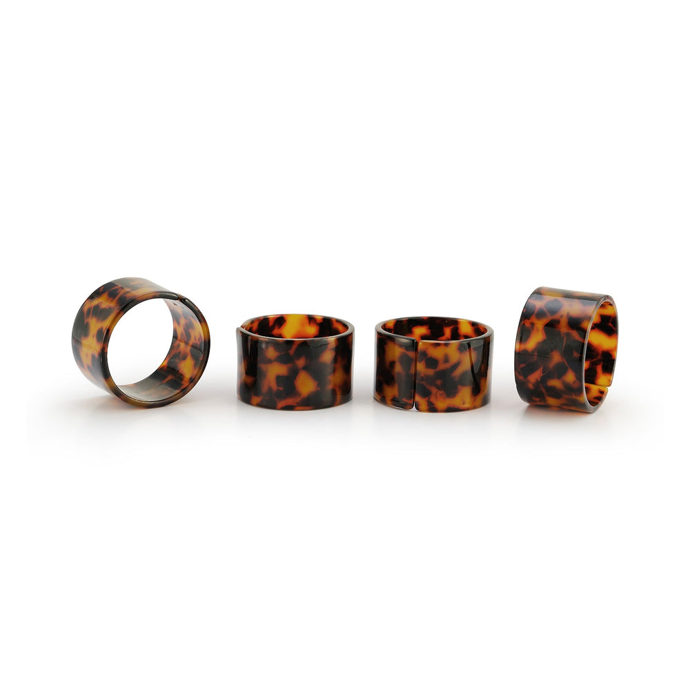Tortoise Napkin Rings, Set of 4 | Over The Moon