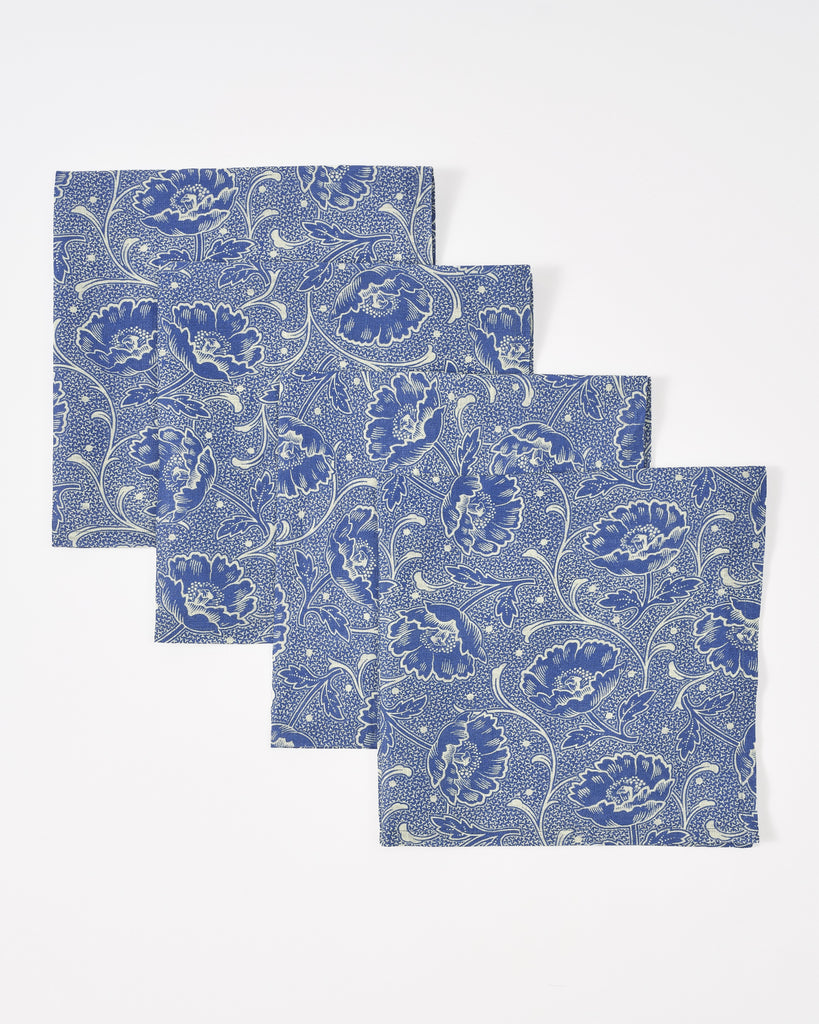 Toscana Blue Napkins, Set of 4
