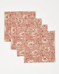 Toscana Red Napkins, Set of 4
