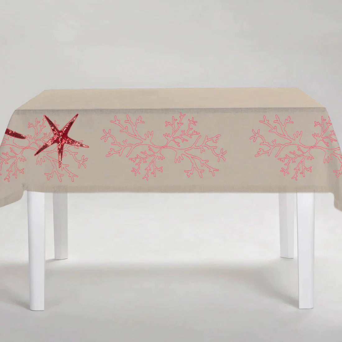 Coral Pink Corallo Tablecloth