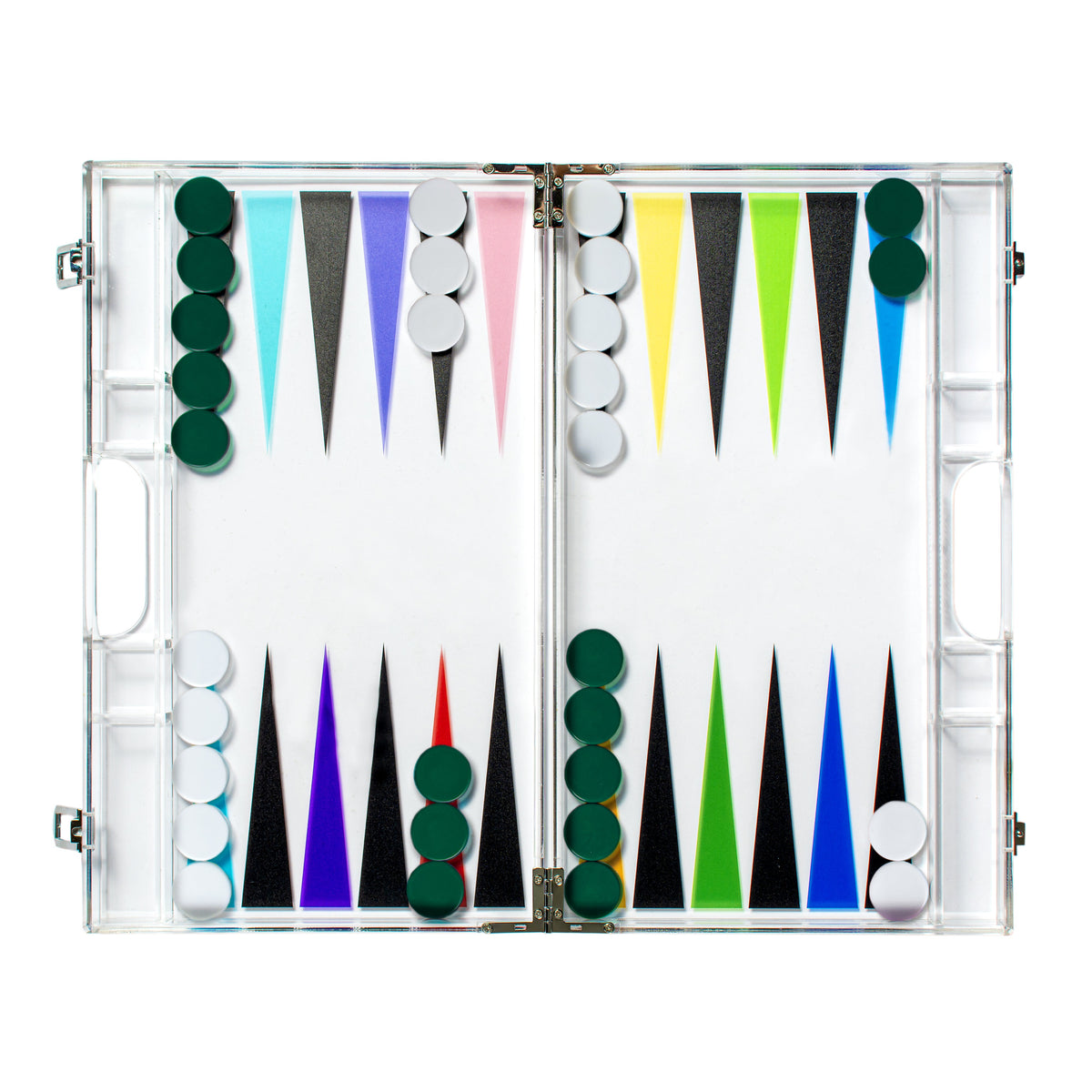 Multicolor Backgammon Board