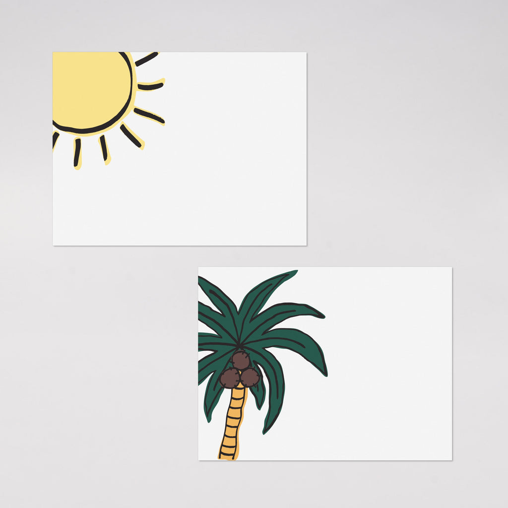 Tropical Place Cards, Set of 24