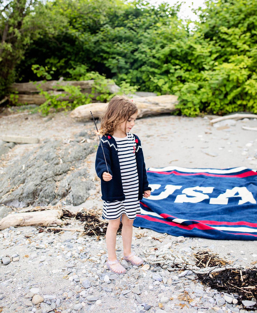 USA Blanket Over The Moon