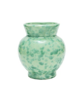 Speckled Vase in Green