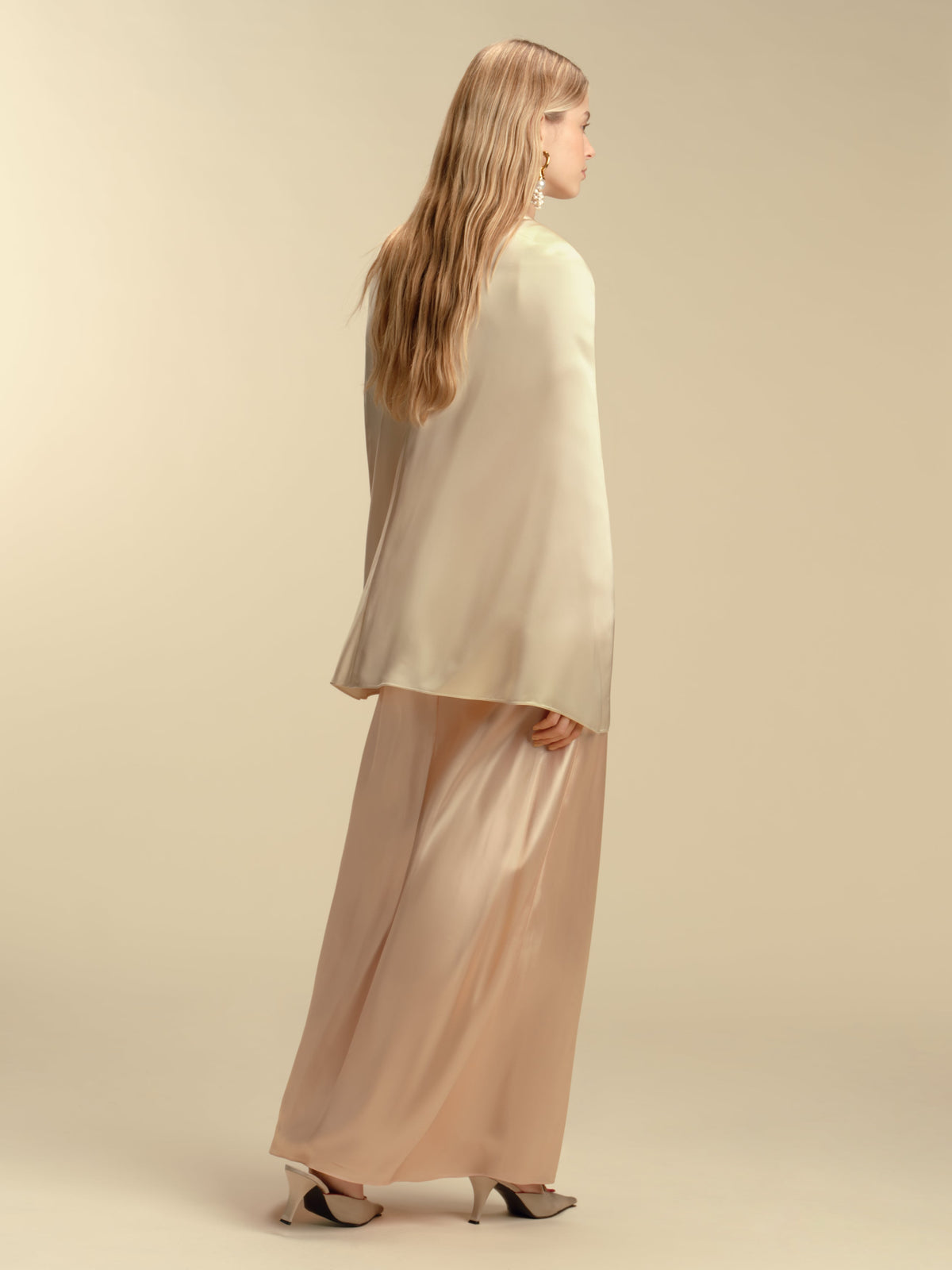 Twist Capelet in Champagne