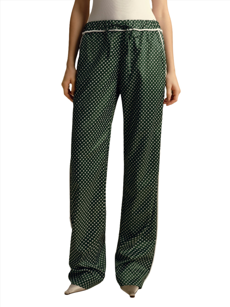 Drawstring Pajama Pant in Micro Floral Print