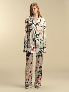 Drawstring Pajama Pant in Dot Print