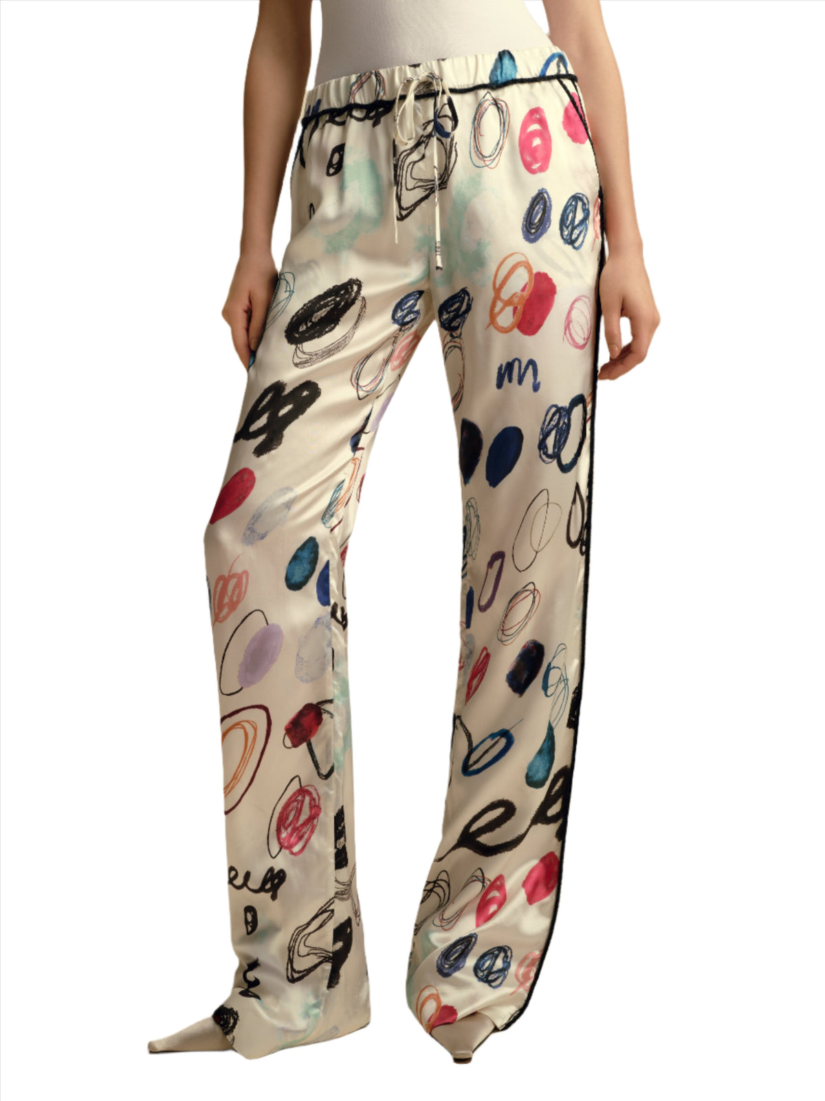 Drawstring Pajama Pant in Dot Print