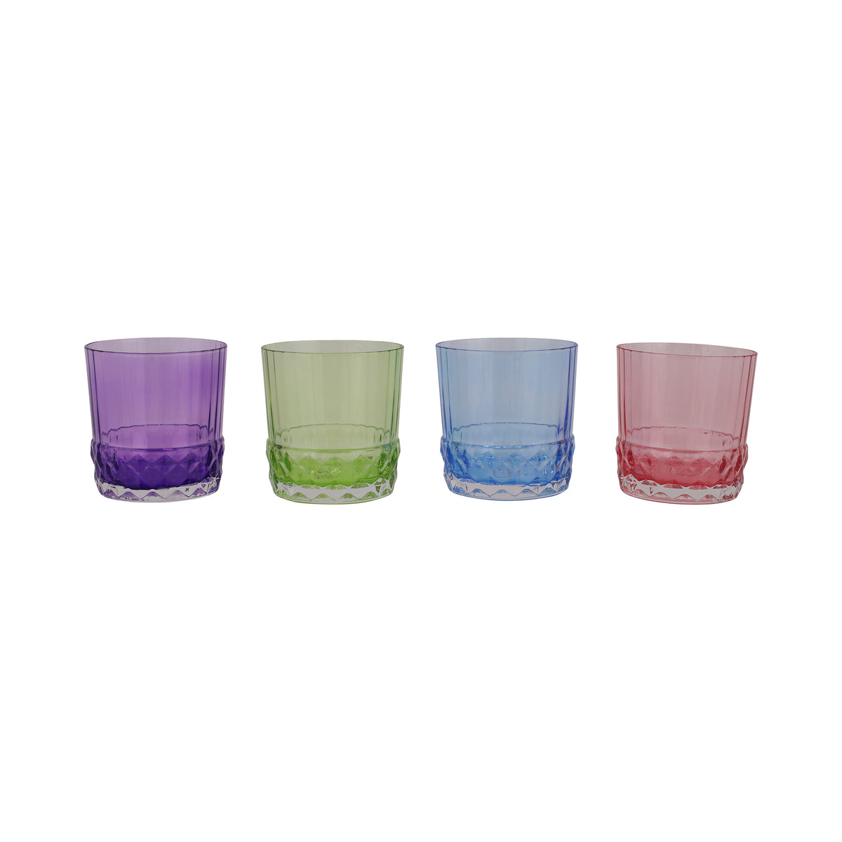 Deco Assorted Short Tumblers, Set of 4