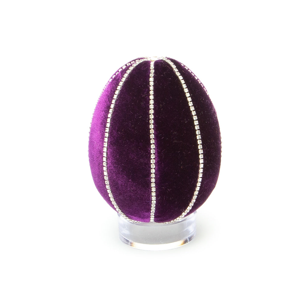 Violet Crystal Trimmed Egg