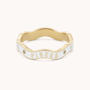 Pisces Zodiac Enamel Wave Band III - Marlo Laz