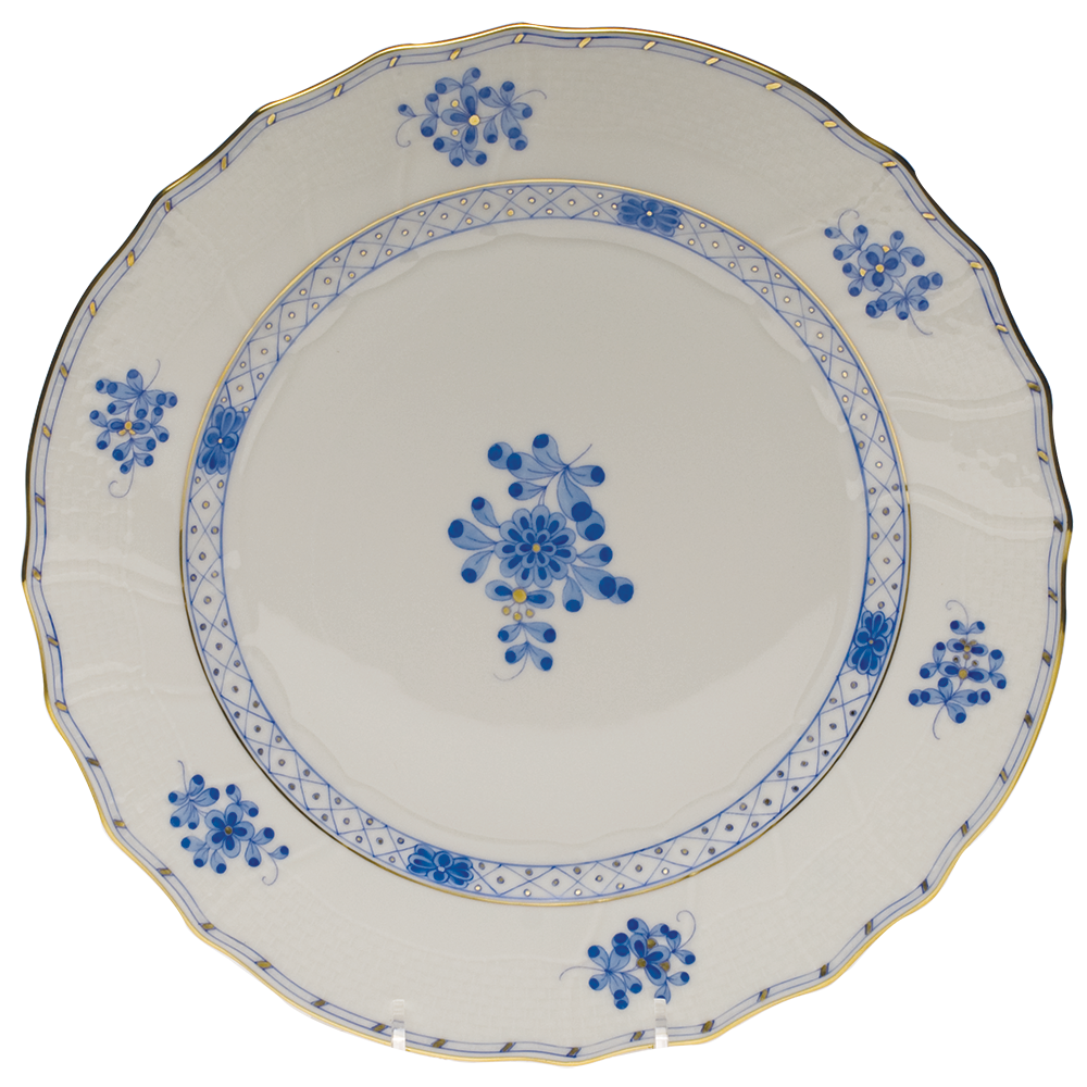 Blue Garden Dinner Plate 10.5"d