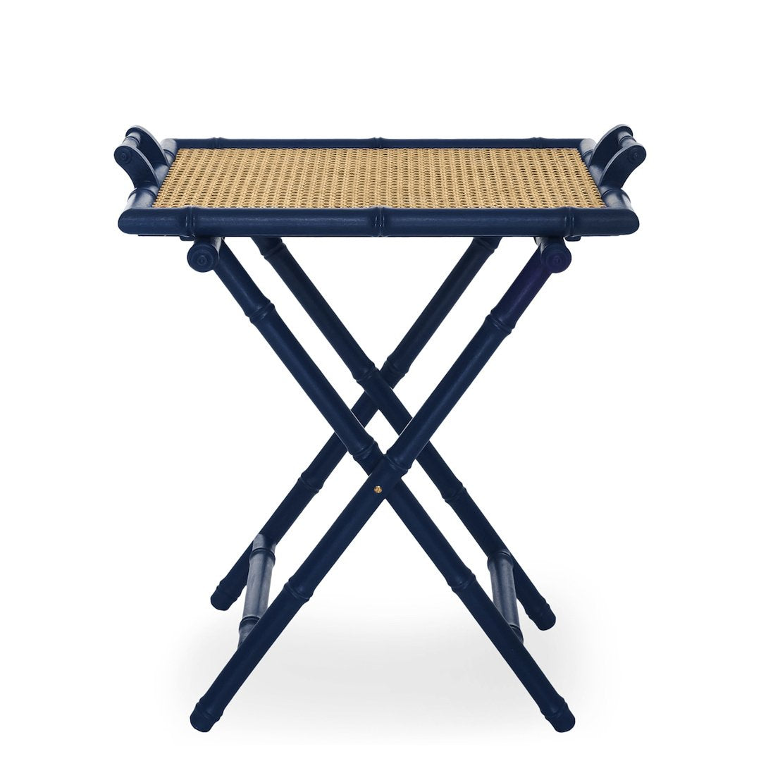 Folding Tray Table in Blue
