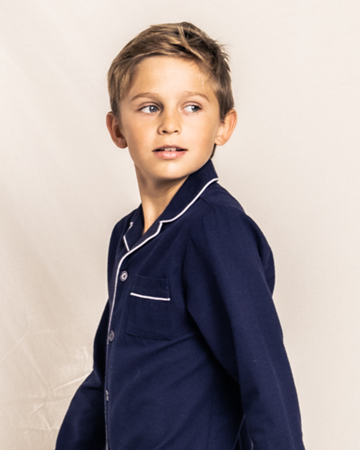 Children’s Classic Navy Flannel Pajamas