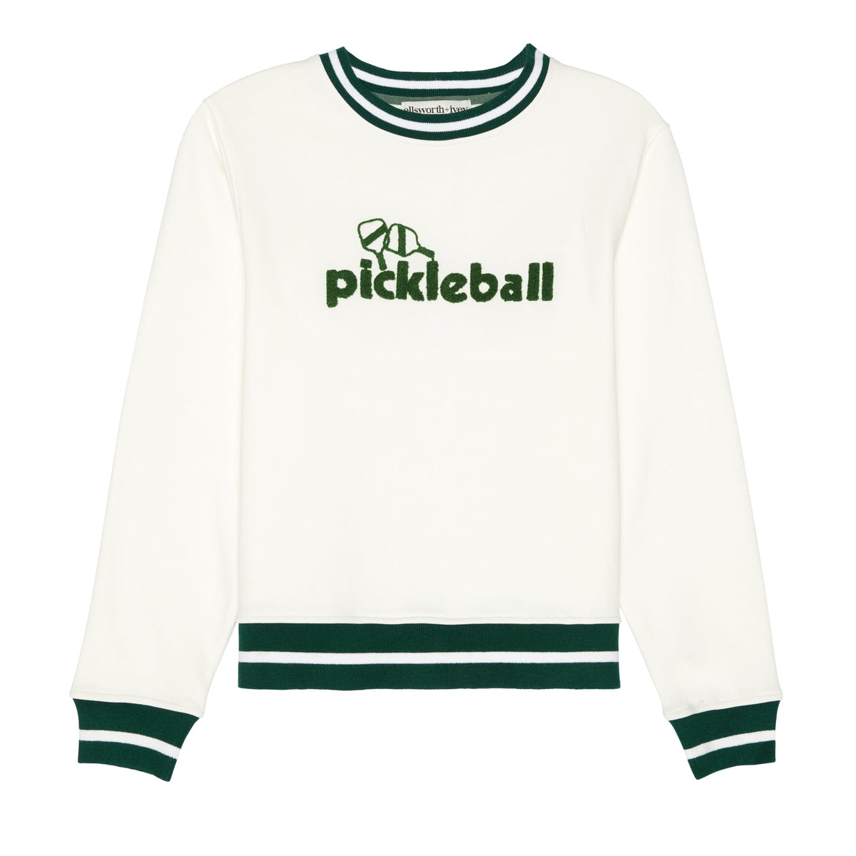 Pickleball Paddle Sweatshirt in Cream