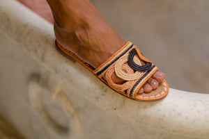 Ortigia Sandal in Cognac Palette