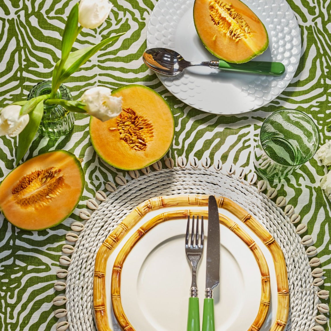 Green Zebra Tablecloth