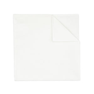 White Cotton Pocket Square