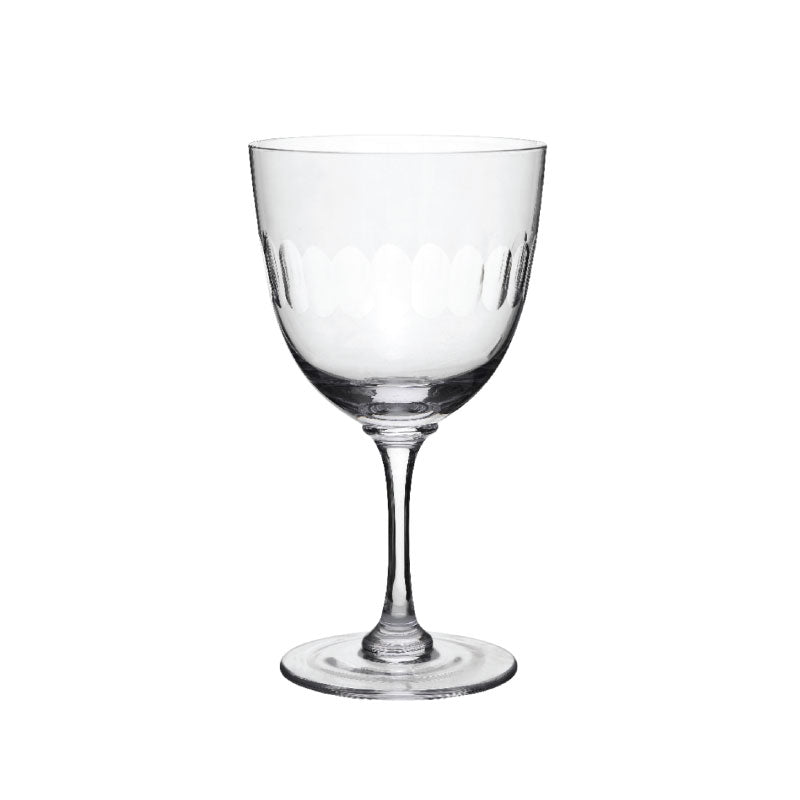 Crystal Wine Glasses with Lens Design