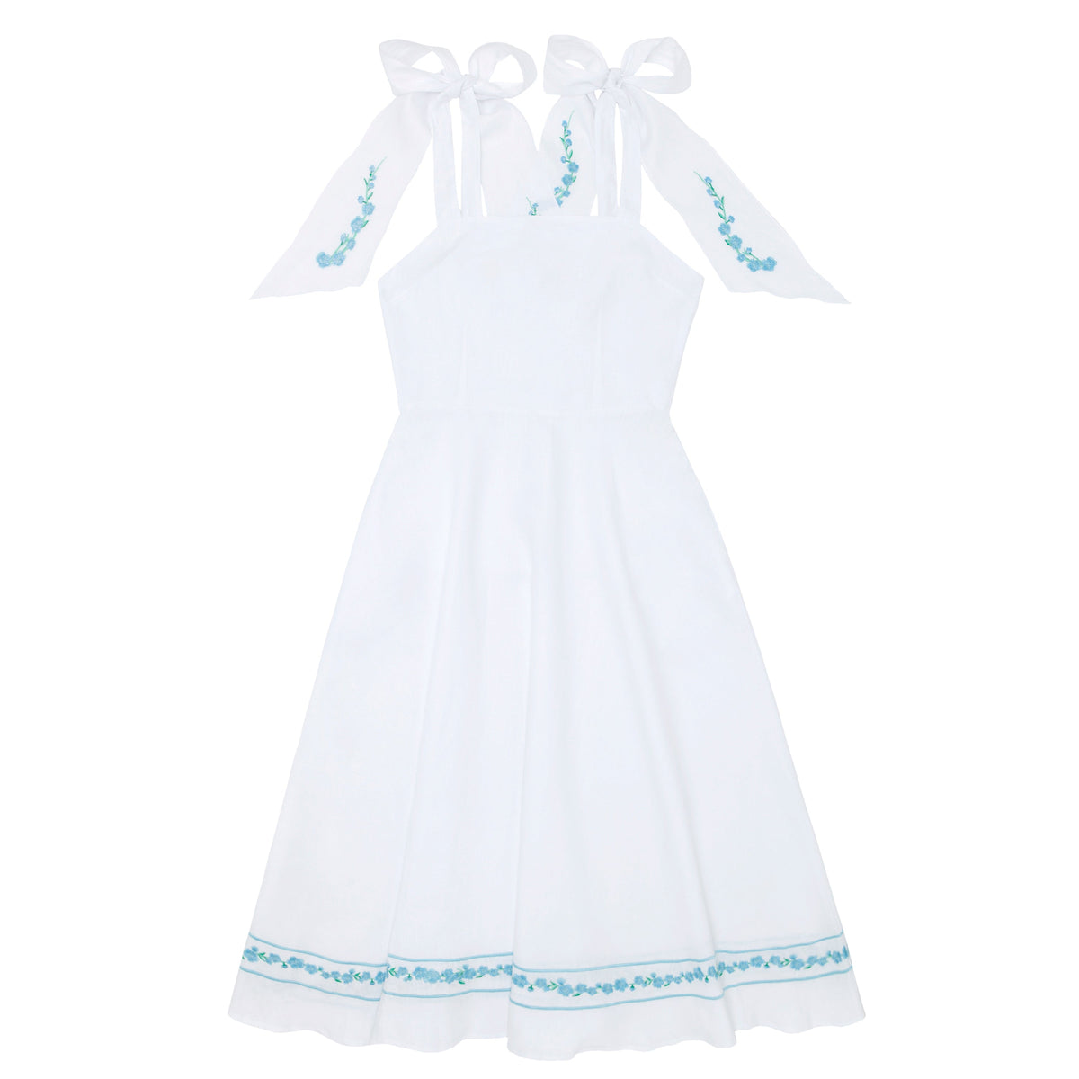 Minnow x Fanm Mon Women's Coconut Grove White Tie Knot Dress