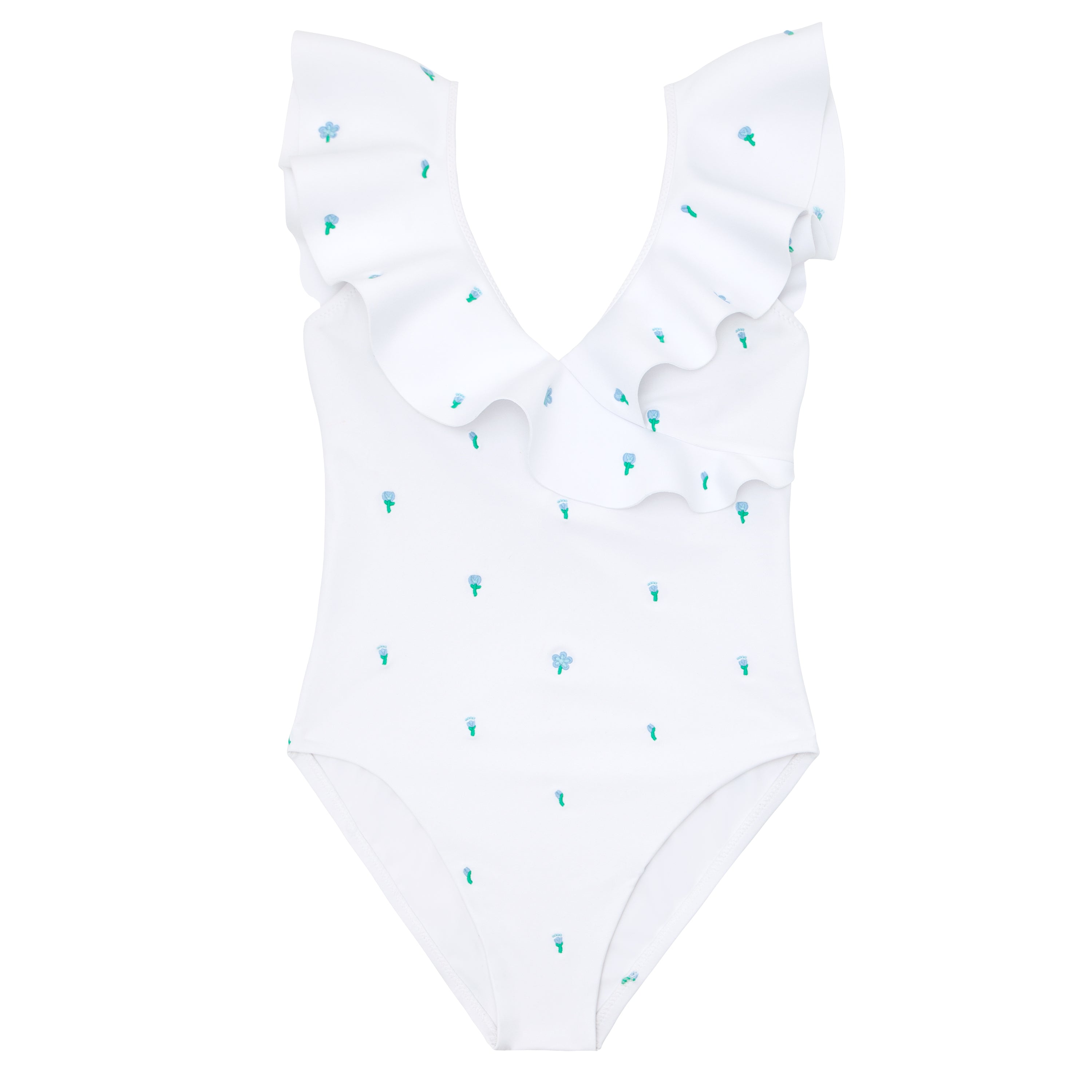 Minnow x Fanm Mon Women's Coconut Grove White Ruffle One Piece