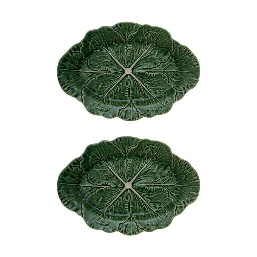 Cabbage Oval Platter 37.5", Set of 2