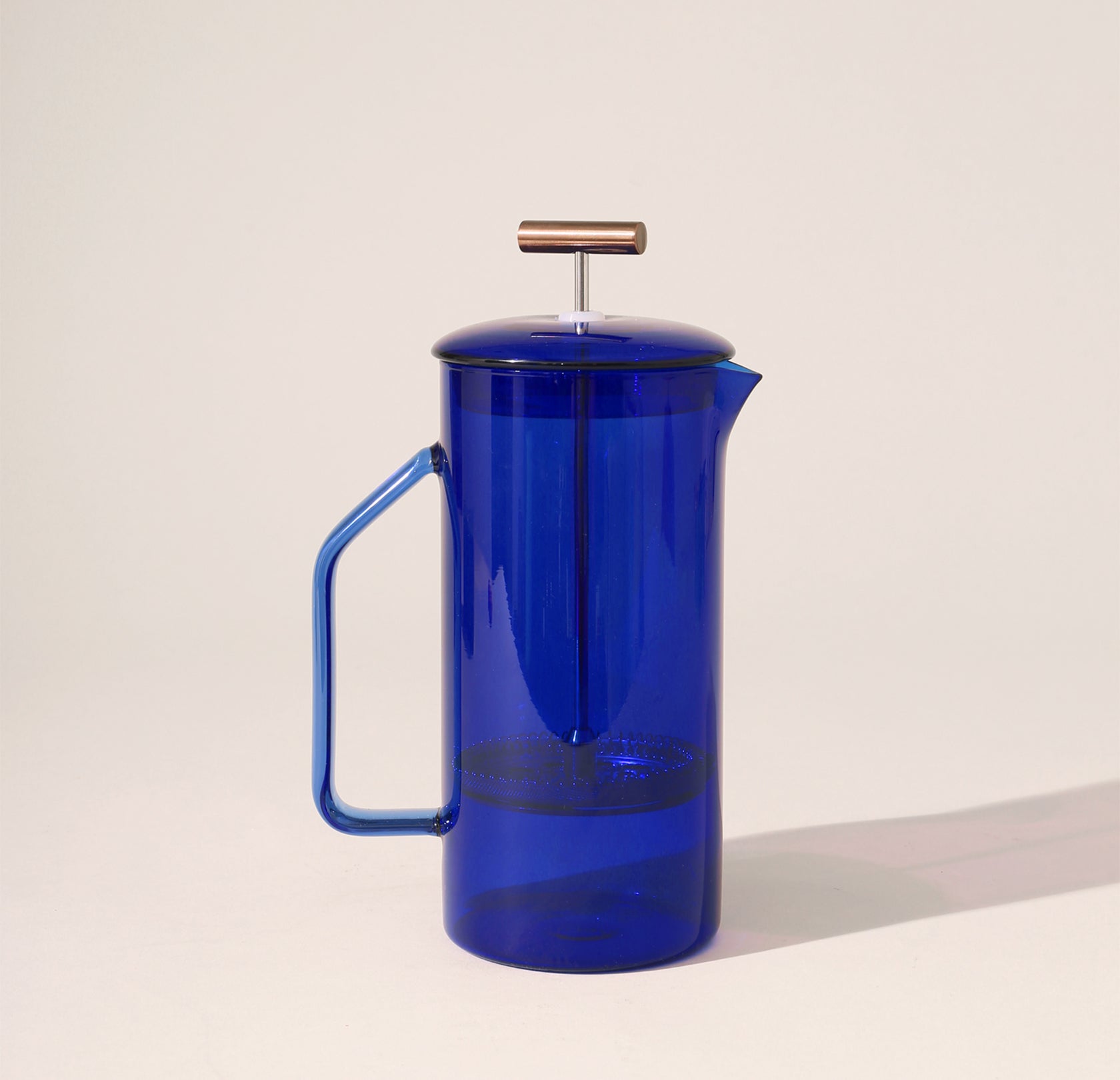 850 mL Glass French Press - Green