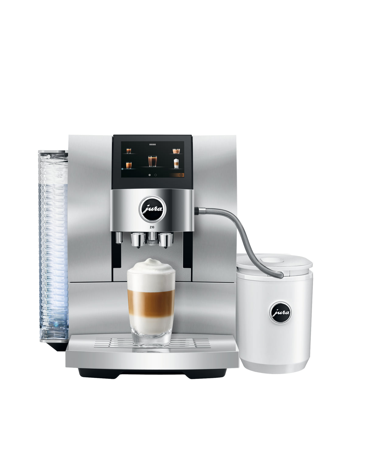 Z10 Fully Automatic Coffee Machine in Aluminum White